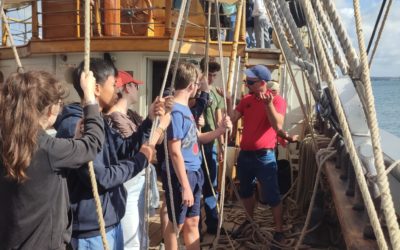 Les élèves de l’IB invités à une journée voile sur « le Français ».