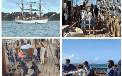 Les élèves de l’IB invités à une journée voile sur « le Français ».